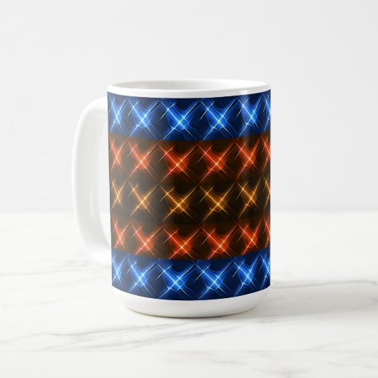 Mug Motif étoile de feu et de glace (Devant gauche)