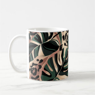 Mug Motif exotique moderne avec peau de léopard. Créat