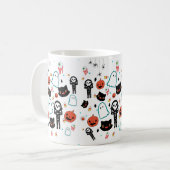 Mug Motif fantôme de squelette de squelette d'Hallowee (Devant gauche)