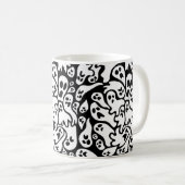 Mug Motif fantôme noir et blanc (Devant droit)