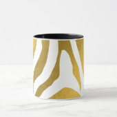 Mug Motif Faux Gold Zebra Print Stripes (Centre)