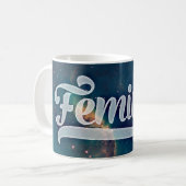 Mug Motif féministe de Galaxie spatiale (Devant gauche)