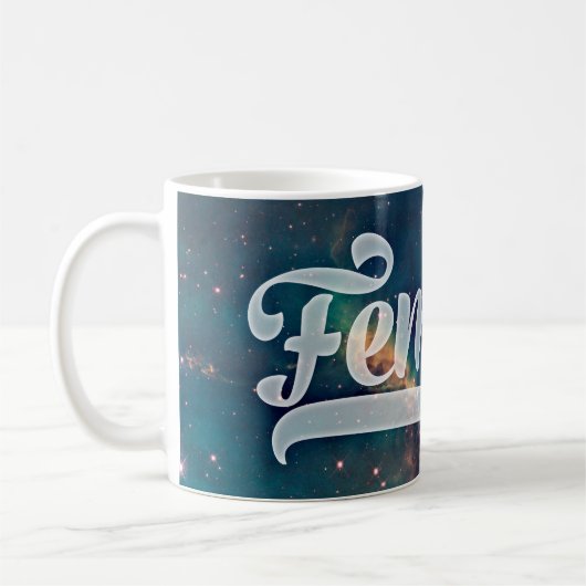 Mug Motif féministe de Galaxie spatiale (Gauche)
