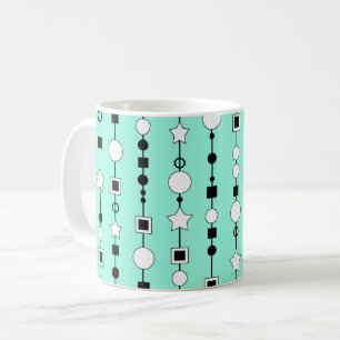 Mug Motif festif avec perles enfilées et étoile de bij
