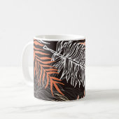 Mug Motif feuille de doodle dessiné à la main (Devant gauche)
