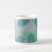 Mug motif feuille de fougères sur gris clair (Centre)