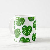 Mug Motif Feuille de Green Tropical Monstera (Devant gauche)