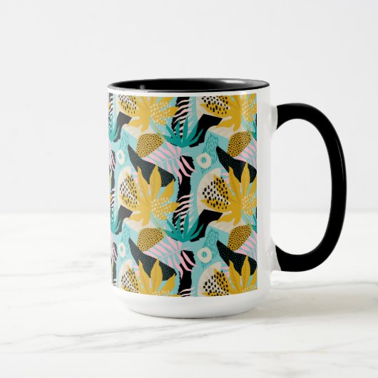Mug Motif Feuille de la forêt tropicale tropicale (Droite)