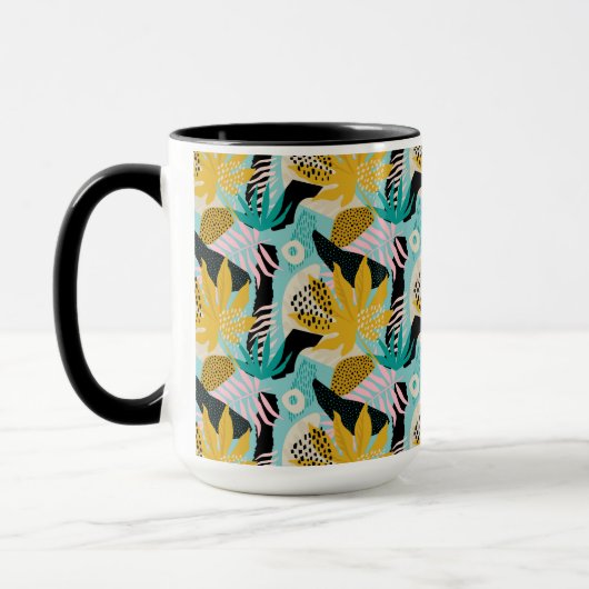 Mug Motif Feuille de la forêt tropicale tropicale (Gauche)