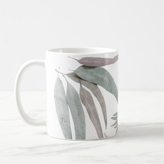 Mug Motif Feuille de l'Eucalyptus (Gauche)