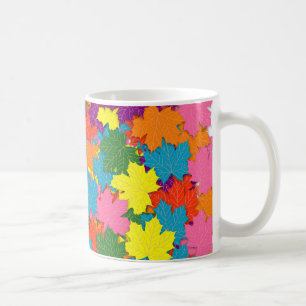 Mug Motif feuille d'érable coloré