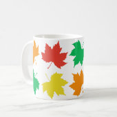 Mug Motif feuille d'érable coloré (Devant gauche)
