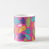 Mug Motif Feuille d'été de couleur vive (Centre)
