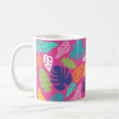 Mug Motif Feuille d'été de couleur vive (Gauche)