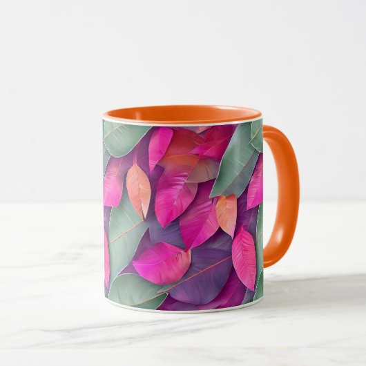Mug Motif Feuille exceptionnel (Devant droit)
