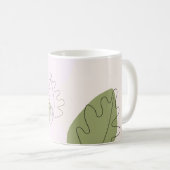 Mug Motif Feuille exotique moderne (Devant droit)