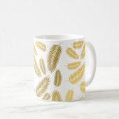 Mug Motif Feuille Faux Gold Palm (Devant droit)