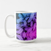 Mug Motif feuille noir et blanc (Gauche)