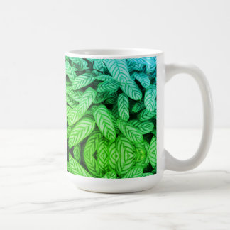 Mug Motif feuille noir et blanc
