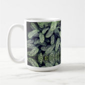 Mug Motif feuille noir et blanc (Gauche)