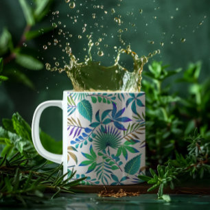 Mug Motif feuille tropical