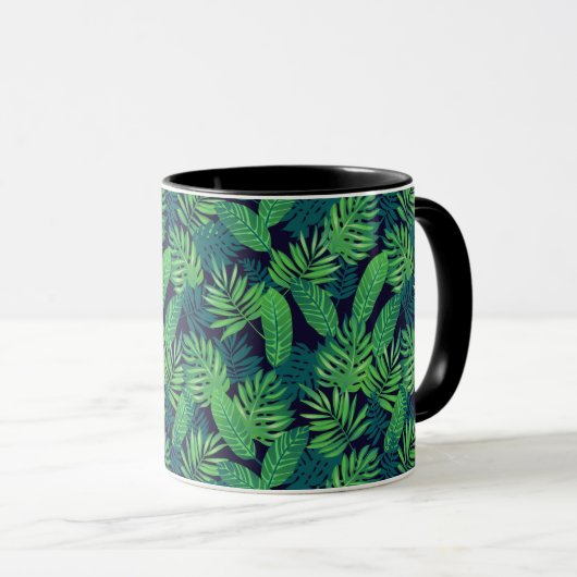 Mug Motif Feuille tropical (Devant droit)