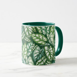 Mug Motif Feuille vert tropical