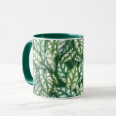 Mug Motif Feuille vert tropical (Devant gauche)