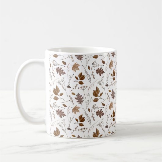 Mug Motif Feuilles d'automne (Gauche)