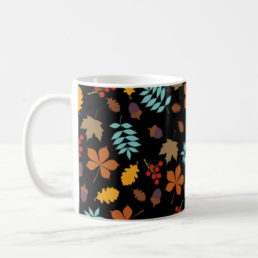 Mug Motif Feuilles d'automne (Gauche)