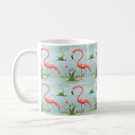 Mug Motif Flamant Rose (Gauche)