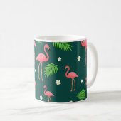 Mug Motif Flamant Tropical (Devant droit)