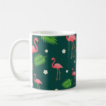 Motif Flamant Tropical