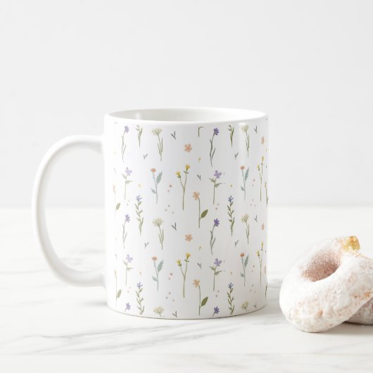 Mug Motif Fleur Classic Floral Printemps (Avec donut)