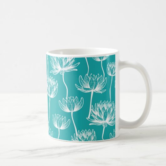 Mug Motif fleur de lotus (Droite)