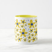 Mug Motif Fleur Jaune et Bleu Faisy (Centre)