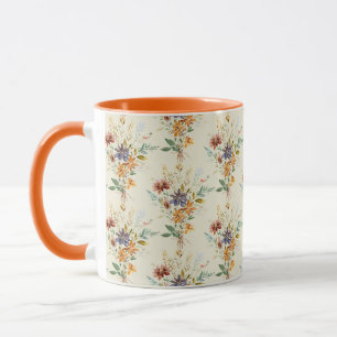 Mug Motif fleur sauvage d'automne