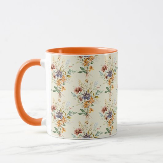 Mug Motif fleur sauvage d'automne (Gauche)