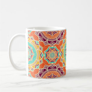 Mug Motif fleuri éthnique sans couture