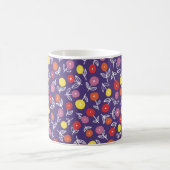 Mug Motif fleuri violet à pois (Centre)