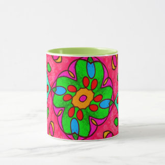 Mug Motif Fleurs Abstraites uniques