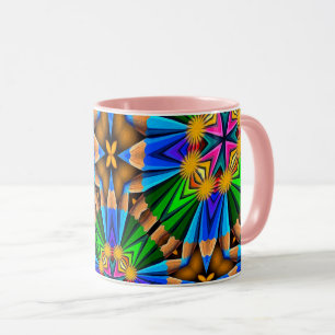 Mug Motif Fleurs Abstraites uniques