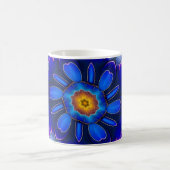 Mug Motif Fleurs bleues Abstraites (Centre)