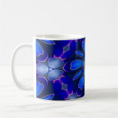 Mug Motif Fleurs bleues Abstraites (Gauche)