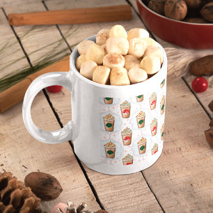 Mug Motif flocon de neige Ogee pour un Latte de Noël