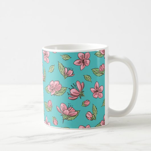Mug Motif floral (Droite)