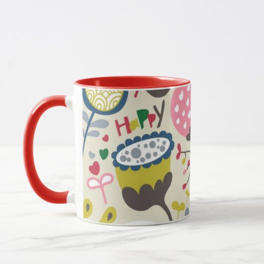 Mug Motif floral 11 (Gauche)