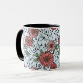 Mug Motif floral 3 (Devant gauche)