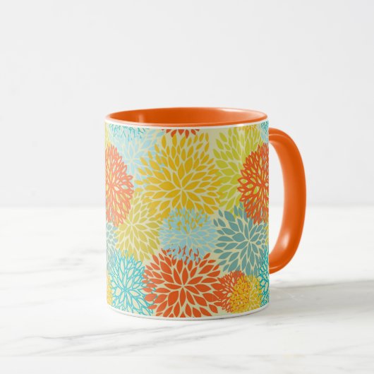 Mug Motif floral 3 (Devant droit)
