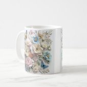 Mug Motif Floral 3D Avec Papillons Vibrants (Devant gauche)
